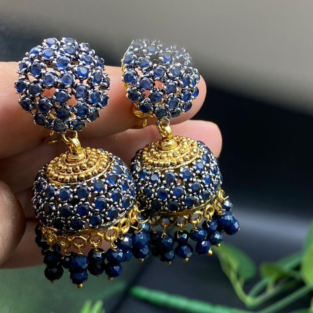 Jhumki - Goldplated Zarkon - Handmade