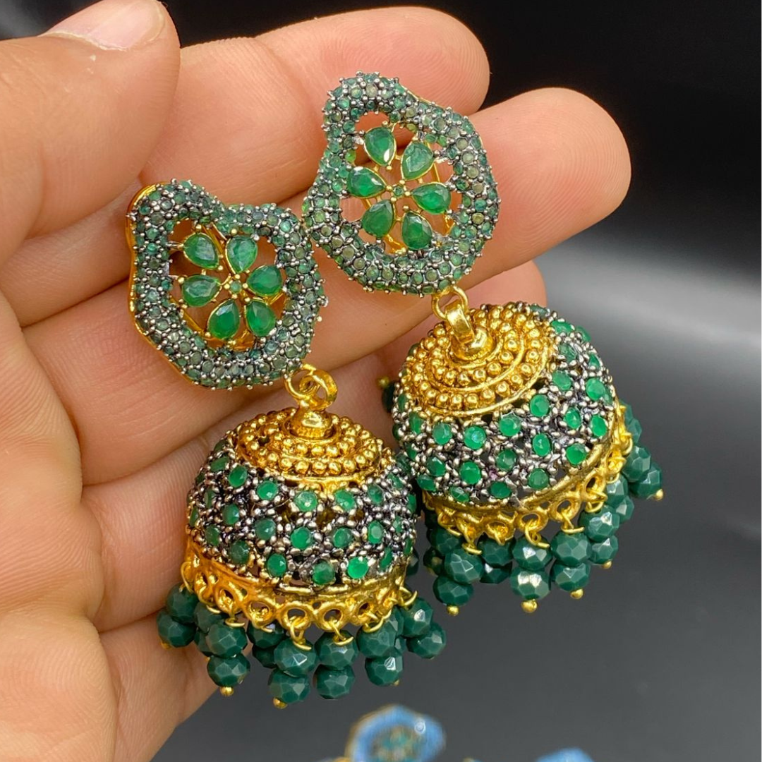 Jhumki - Goldplated Zarkon - Handmade