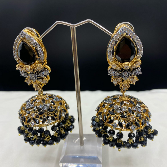 Earrings - Goldplated Zarkon - Handmade
